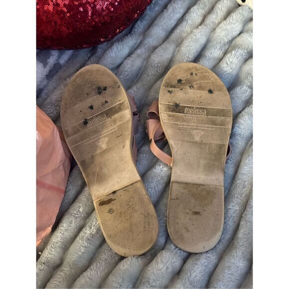 Melissa Sweet AD jelly flip flow bow sandal shoe - Picture 8 of 9